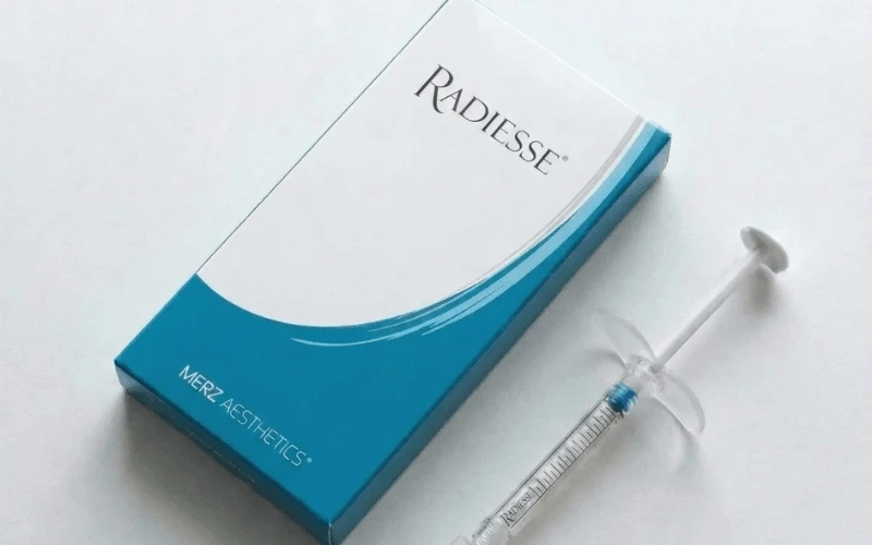 Radiesse CaHA collagen biostimulator syringe at Edition Clinic Bangkok