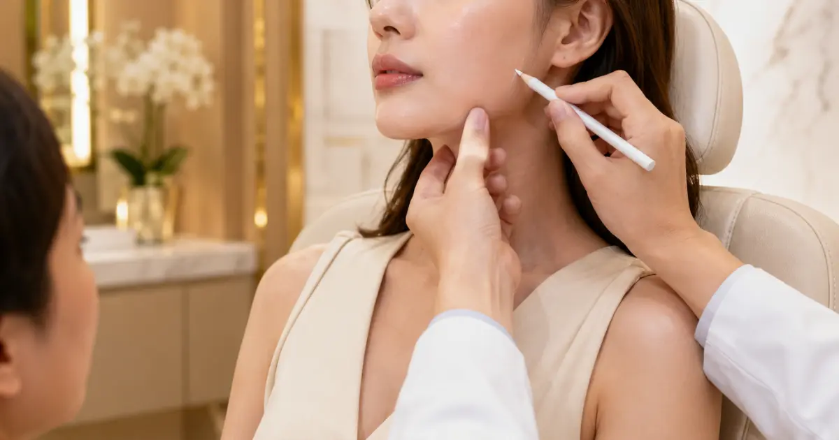 Masseter botox jaw slimming consultation at Edition Clinic Bangkok