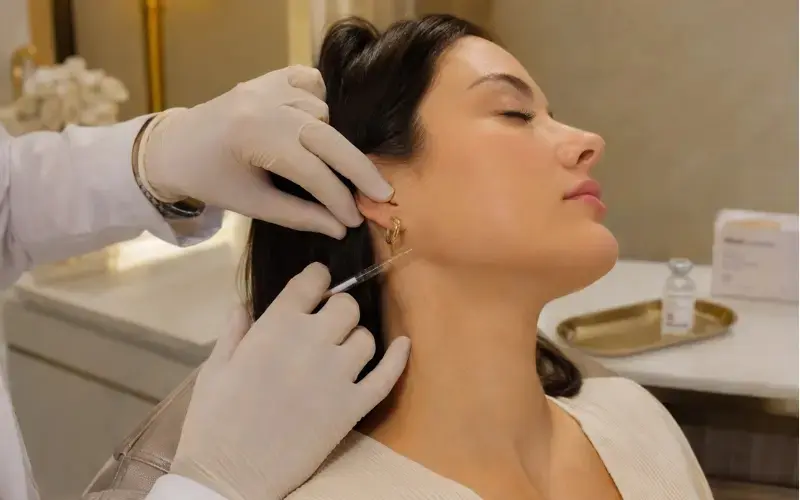 Professional masseter botox procedure by licensed medical doctor
