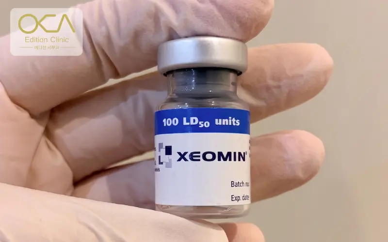 Sealed Xeomin vial and Merz carton showing the Thai FDA registration number at Edition Clinic