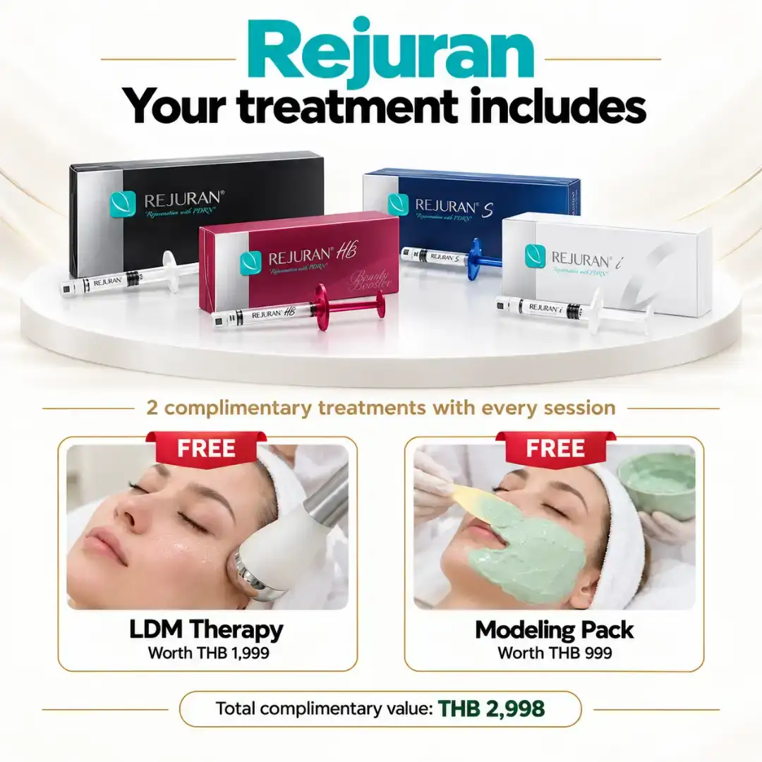 LDM therapy and a modeling pack after Rejuran treatment