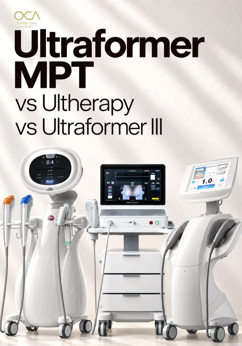 Ultraformer MPT vs Ultherapy vs Ultraformer III comparison guide at Edition Clinic Bangkok